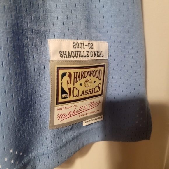 Shaquille O'Neal 2001-02 LA Lakers MPLS Mitchell & Ness Swingman Jersey Size XL - Picture 6 of 6